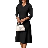 INR Dress for Women Dinner Dress Formal Fit and Flare Elegant Wedding Guest Cocktail Party and Work Dresses