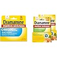 Dramamine Original, Motion Sickness Relief, 36 Count & Non-Drowsy, Motion Sickness Relief, Made with Natural Ginger, 18 Count, 2 Pack
