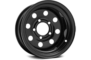 QuadBoss RT-FC0170127114BLD Steely Wheel - 12x7-2+5-5/4.5 - Black