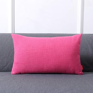 Amazon Com Micaza Decor Solid Pillow Inserts With Covers Lumbar