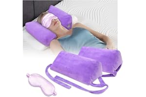 AOSSA Head Positioning Pillow Post Surgery Wedge Pillows for Sleeping Upright Back Sleep Training Pillow Medical Neck Stabilizer Head Cradle Face Up pillow Anti Wrinkle for Side Sleepers Head Positioner