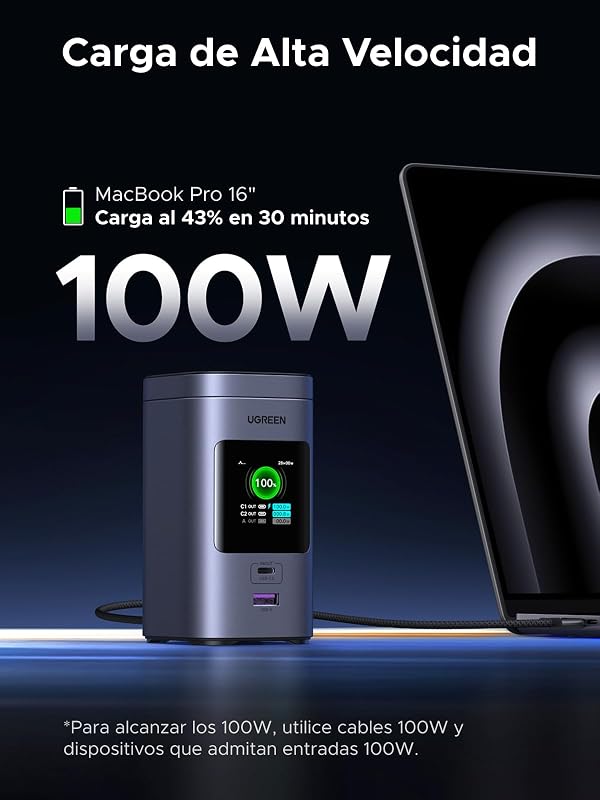 Nexode Pro Qi2 15W Power Bank 20000mAh Batería Externa USB C PD 100W — foto 3 de 8