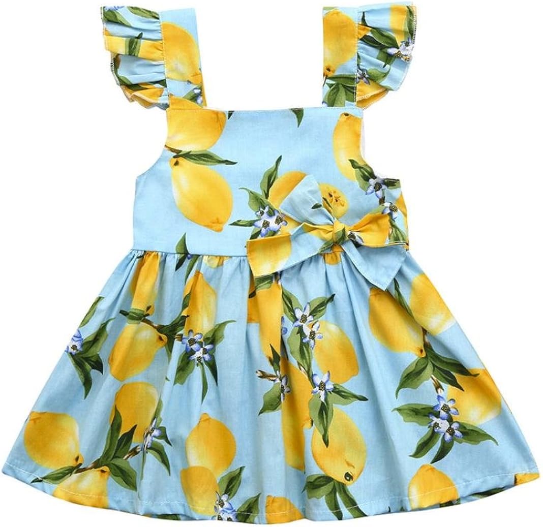 lemon print sundress