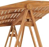vidaXL Teak Wood Swing Bench Outdoor Garden Patio Furniture Durable view 3