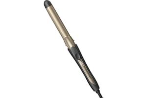 INFINITI PRO CONAIR Tourmaline Ceramic 1-Inch Curling Iron, Clamp Curling Iron, 1-Inch Barrel Produces Classic Curls, Hair Curler for Use on Short, Medium, and Long Hair, Dark Grey