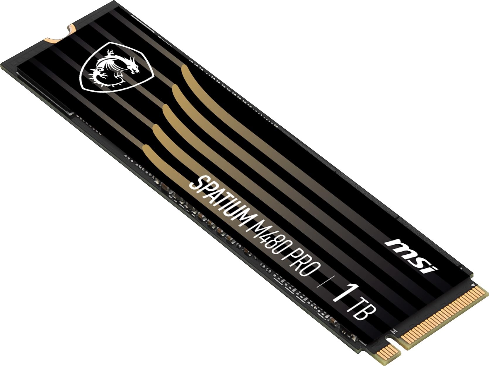 MSI Gaming SPATIUM M480 PRO PCIe 4.0 NVMe M.2 1TB Internal SSD (PCIe Gen4, NVMe 1.4, M.2 2280, Read 7400 MB/S, Write 6000 MB/S, 1TB)
