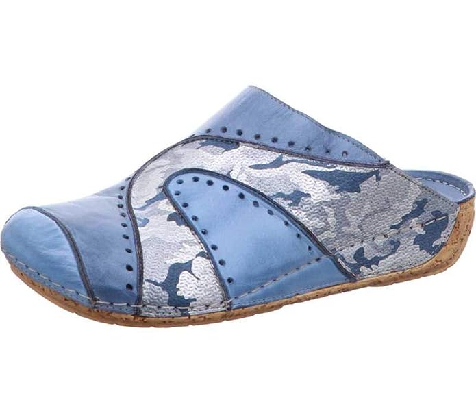 Gemini 032166-83-800 Damen Pantoletten Clogs Sabot Camouflage blau