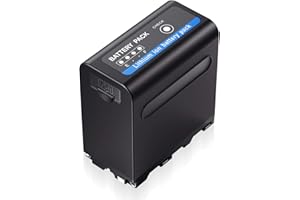 NP-F960 Battery Compatible for Sony NP-F970, NP-F975, NP-F960, NP-F950, NP-F930, NP-F550, Multifunctional Battery Pack with U