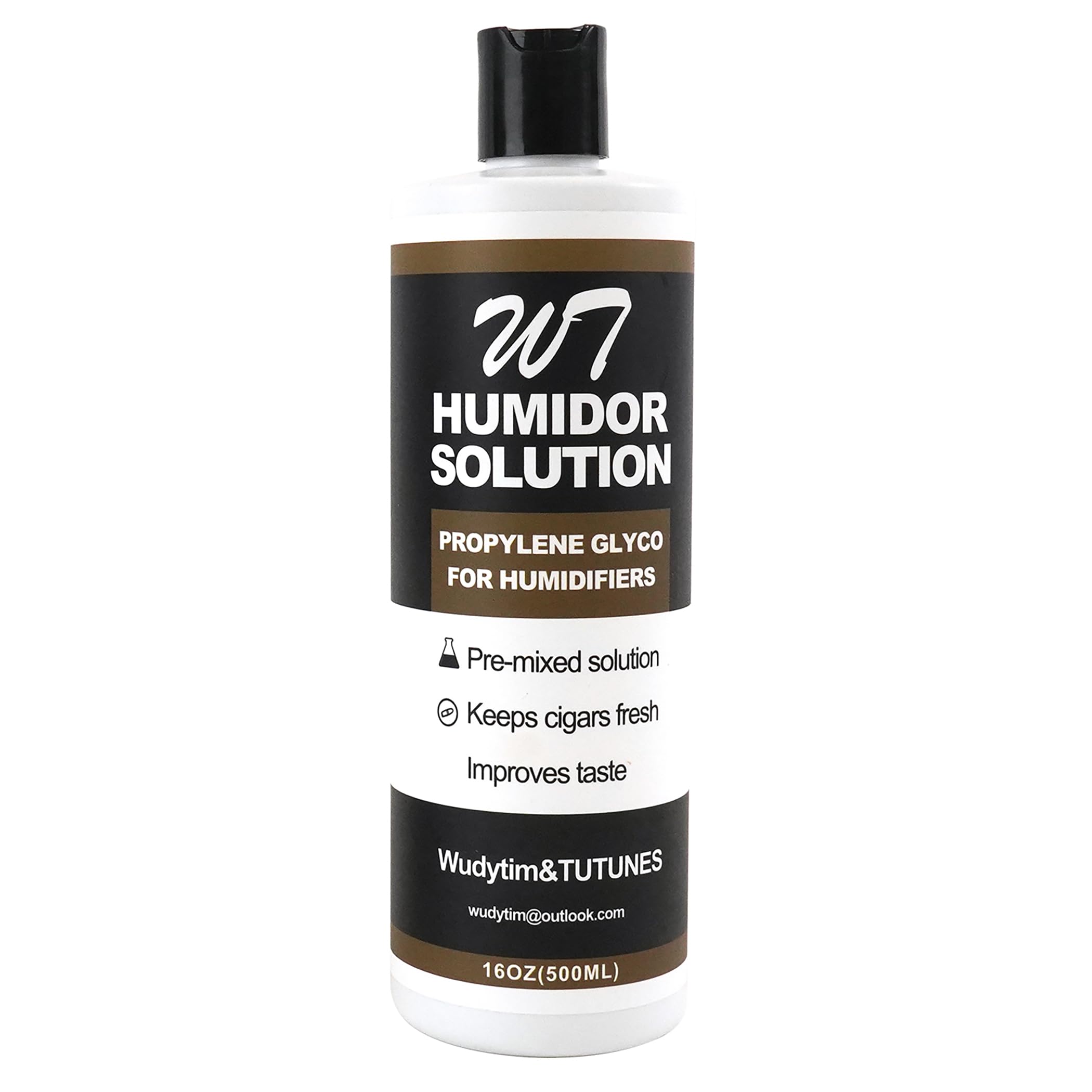 Photo 1 of TUTUNES Cigar Humidor Solution 16 oz (500 ml) - Humidifier Liquid - Premium Propylene Glycol PG Solution Formula - 70% RH - Safe and Non-Toxic