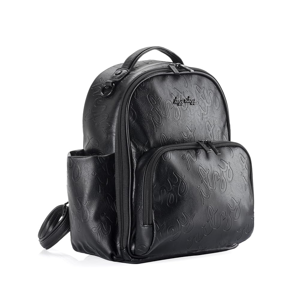 Itzy Ritzy Baby Mini Diaper Bag, Black-Plus