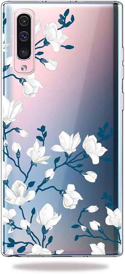 Samsung Galaxy A80 Case Clear, AChris Transparent Case Cover Slim Crystal Clear Soft TPU Silicone Case Shock Absorption Anti-Scratch for Samsung Galaxy A80, Flower