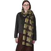 MININAI Winter Warm Scarf for Women Cold Weather Chunky Wrap Shawl Scarfs Big Thick Soft Plaid Blanket Scarves
