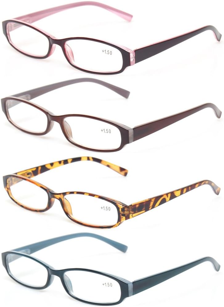 Reading Glasses 5 Pairs Quality Fashion Men Women Spring Hinge Readers