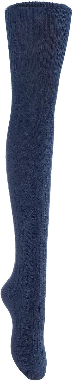 Lian LifeStyle Women's 3 Pairs Adorable Thigh High Cotton Socks J1025 Size 6-9