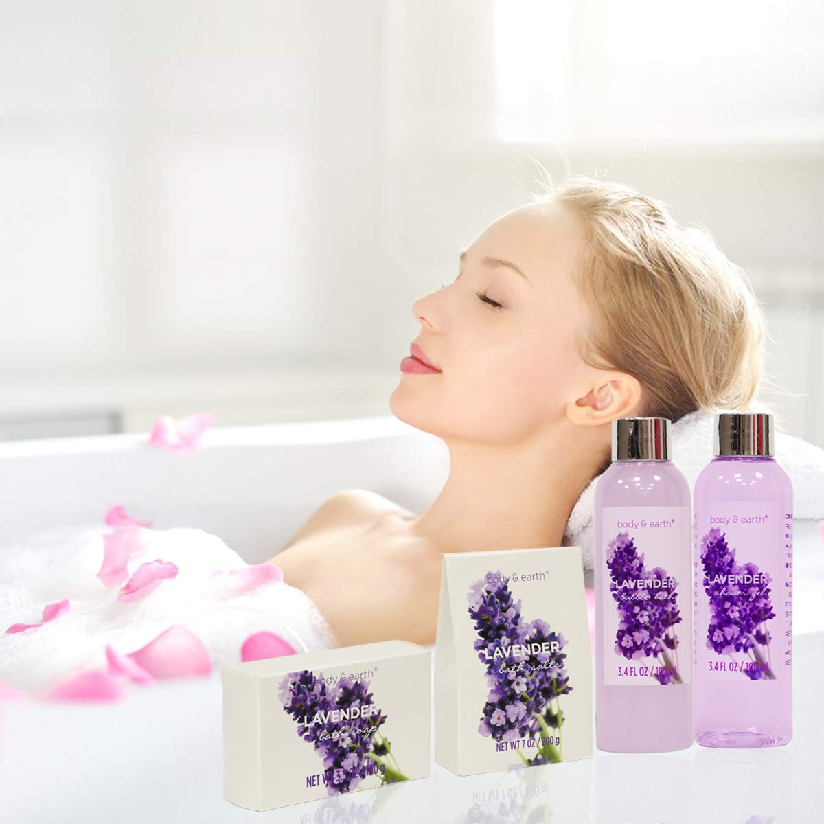 Gift Set for Women,Body & Earth Gifts for Women Lavender Gift Sets with