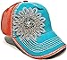 Olive & Pique Large Rhinestone Flower Bling Two-Tone Ball Cap