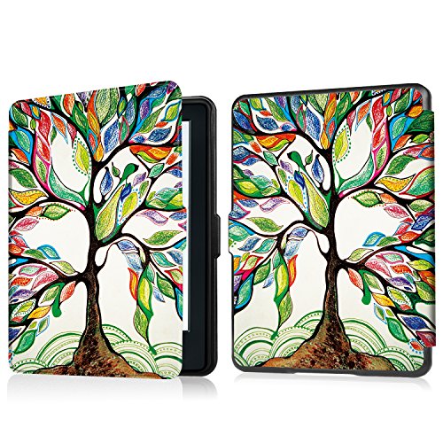 Famavala Case For Kindle ( 8th Generation , 2016 ) , Slim Shell Case Cover with Auto Wake/Sleep For 6" All-New Kindle (8th Generation, 2016) E-reader (LuckyTree)