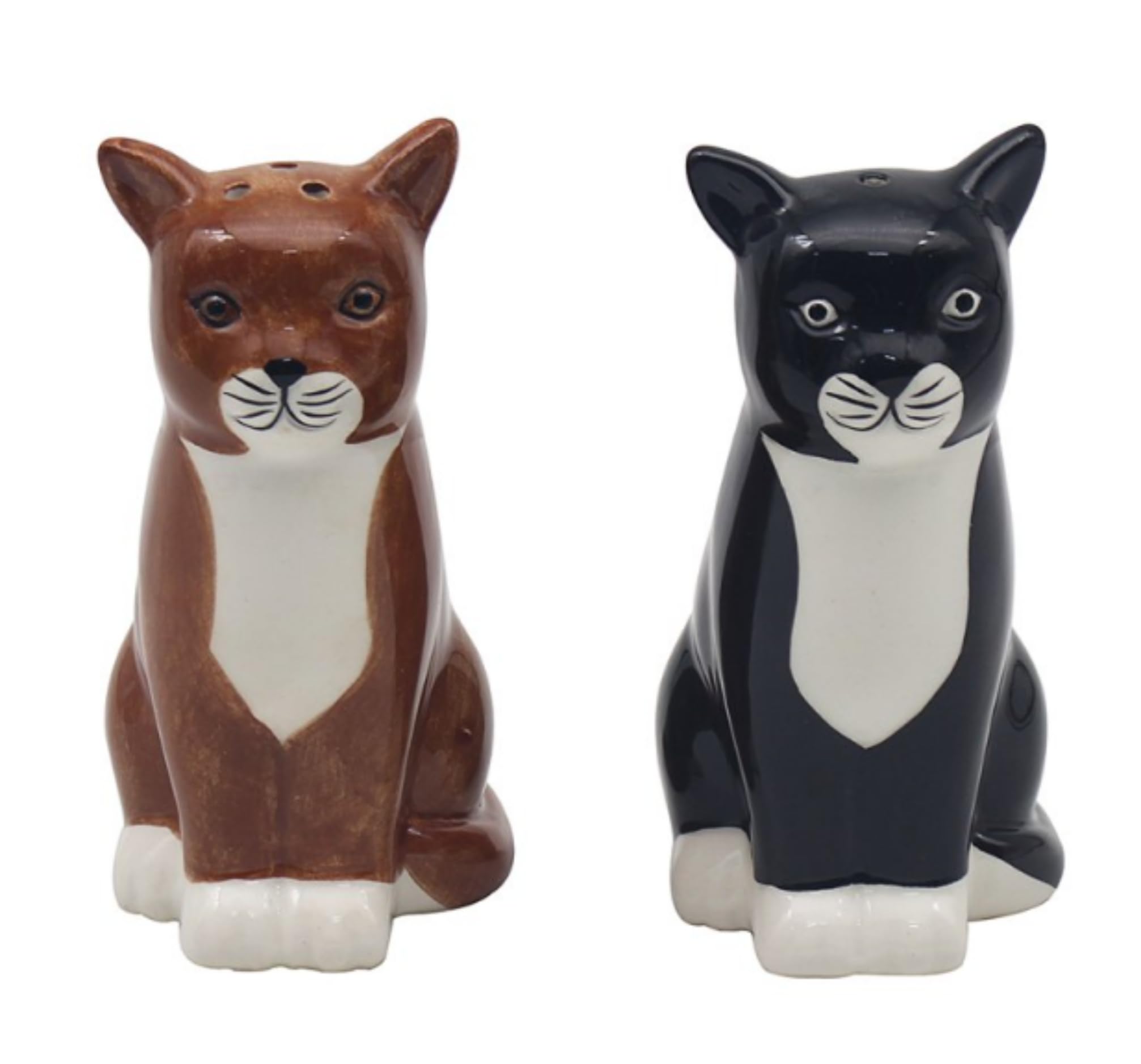 Lesser & Pavey British Designed Salt and Pepper Sets | Salt and Pepper Shaker for All Type of Kitchens | Salt Shaker & Pepper Shaker Perfect for Home or Businesses - Cat