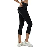 MoFiz Women's Golf Capri Pants Stretch Slim Business Casual Pants Straight Leg Yoga Dress Pants with Pockets Office Slacks