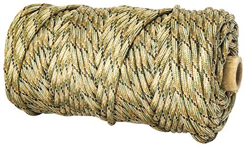 TOUGH-GRID PC100 750lb Paracord - 100% Nylon Military Specifications Type IV - For Military, Camping, Hammocks, Emergencies - Mixed Camo