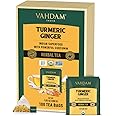 VAHDAM, ORGANIC Turmeric + Ginger Herbal Tea (100 Tea Bags) | Powerful Superfood | Wellness & Healing Properties of Turmeric 