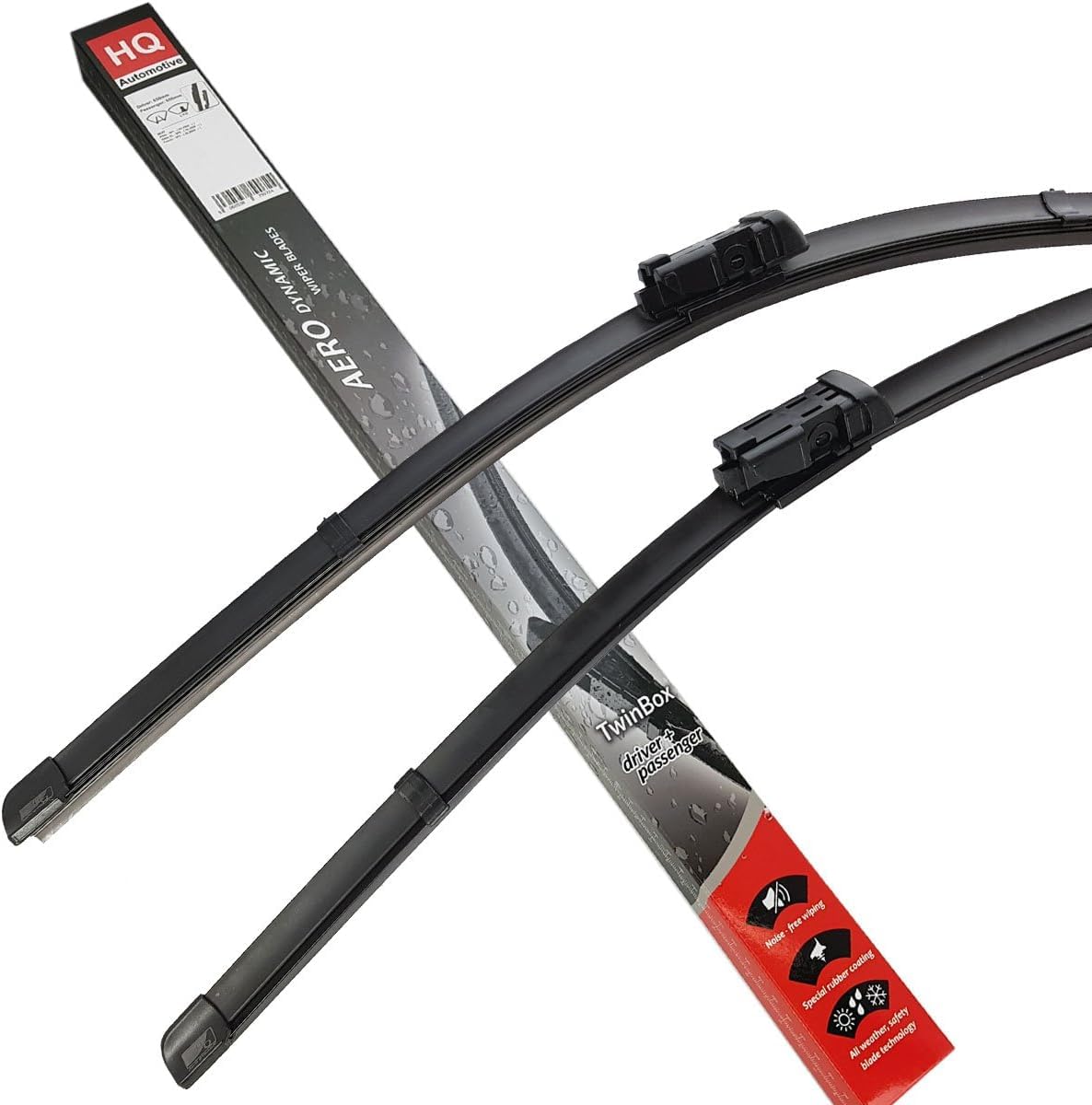 HQ Automotive Wiper Blade for CITROEN Jumper, FIAT Ducato, PEUGEOT Boxer (2006-onwards) Front Set, AD12-624