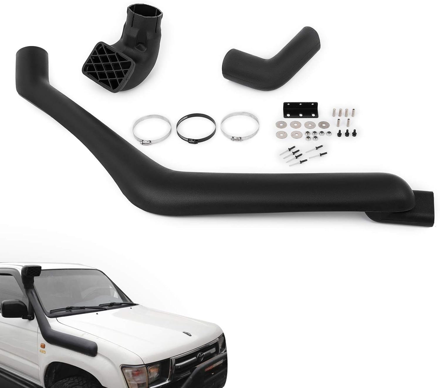 Supsuper Car Ram Intake Snorkel Kit ABS Plastic Snorkel Kit