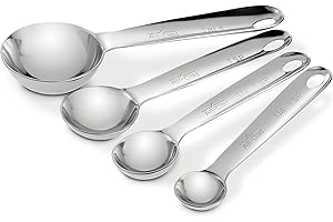 All-Clad Specialty Stainless Steel Kitchen Gadgets Measuring Spoons Kitchen Tools, Kitchen Hacks Silver