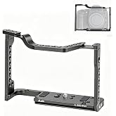 JLWIN Universal Camera Cage for Canon 70D 80D 90D,Metal Protective Rig Frame with Cold Shoe &amp; 1/4" 3/8" Threads,Built-in Quick Release Plate for Arca-Swiss