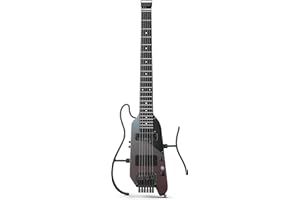Donner HUSH X PRO Electric Guitar Kit - Smart Travel Guitar with Dozens of Preset Combinations, 7 Tone Sim Options, Midnight Glow