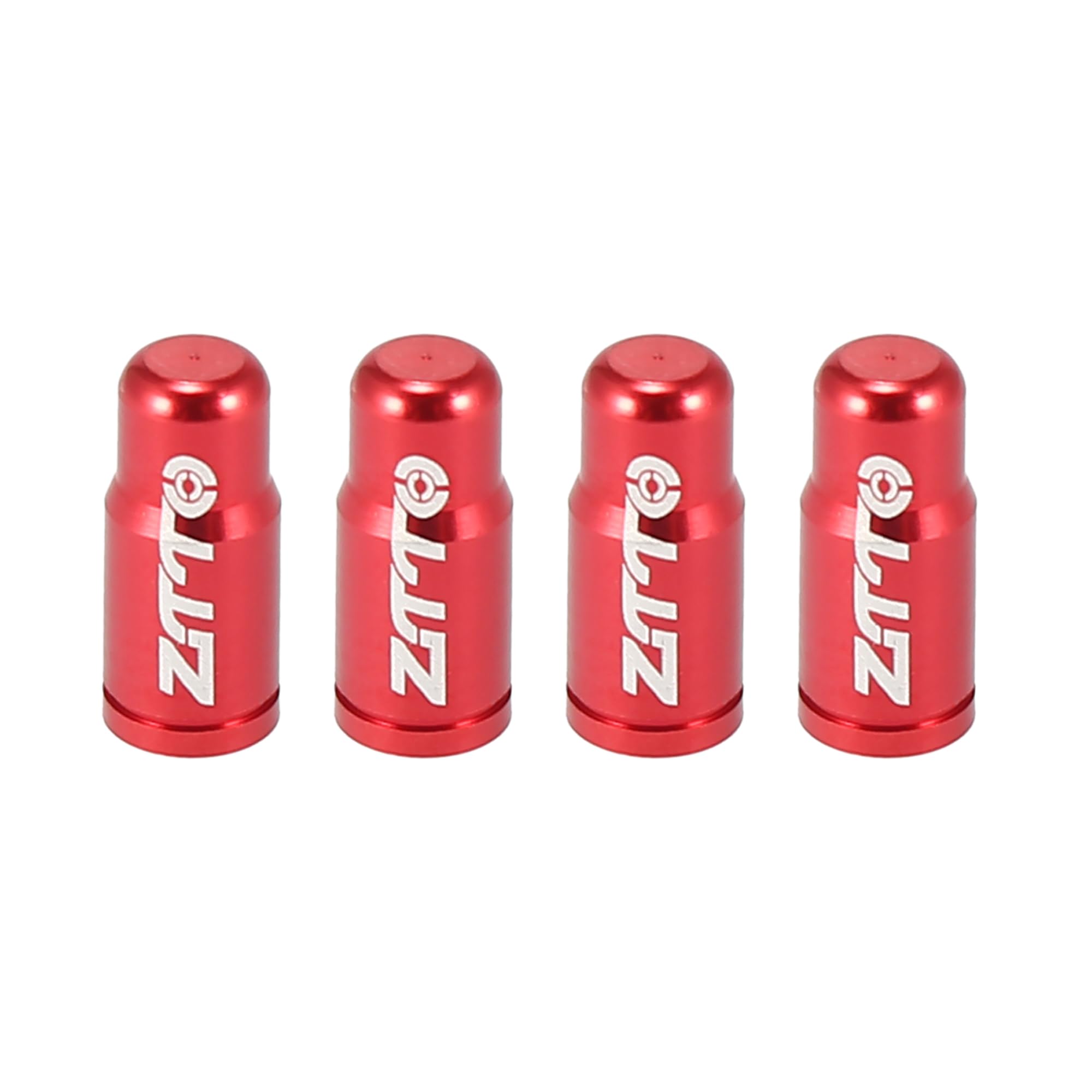 X AUTOHAUX 4pcs Tire Valve Caps French Dust Covers for Bicycle Road Bike Red
