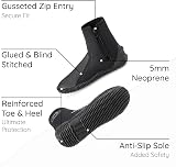Osprey 5mm Wetsuit Boots Zip Toe Heel Reinforced Neoprene Black view 4