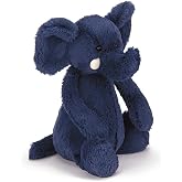 Jellycat Bashful Blue Elephant Stuffed Animal, Medium, 12 inches
