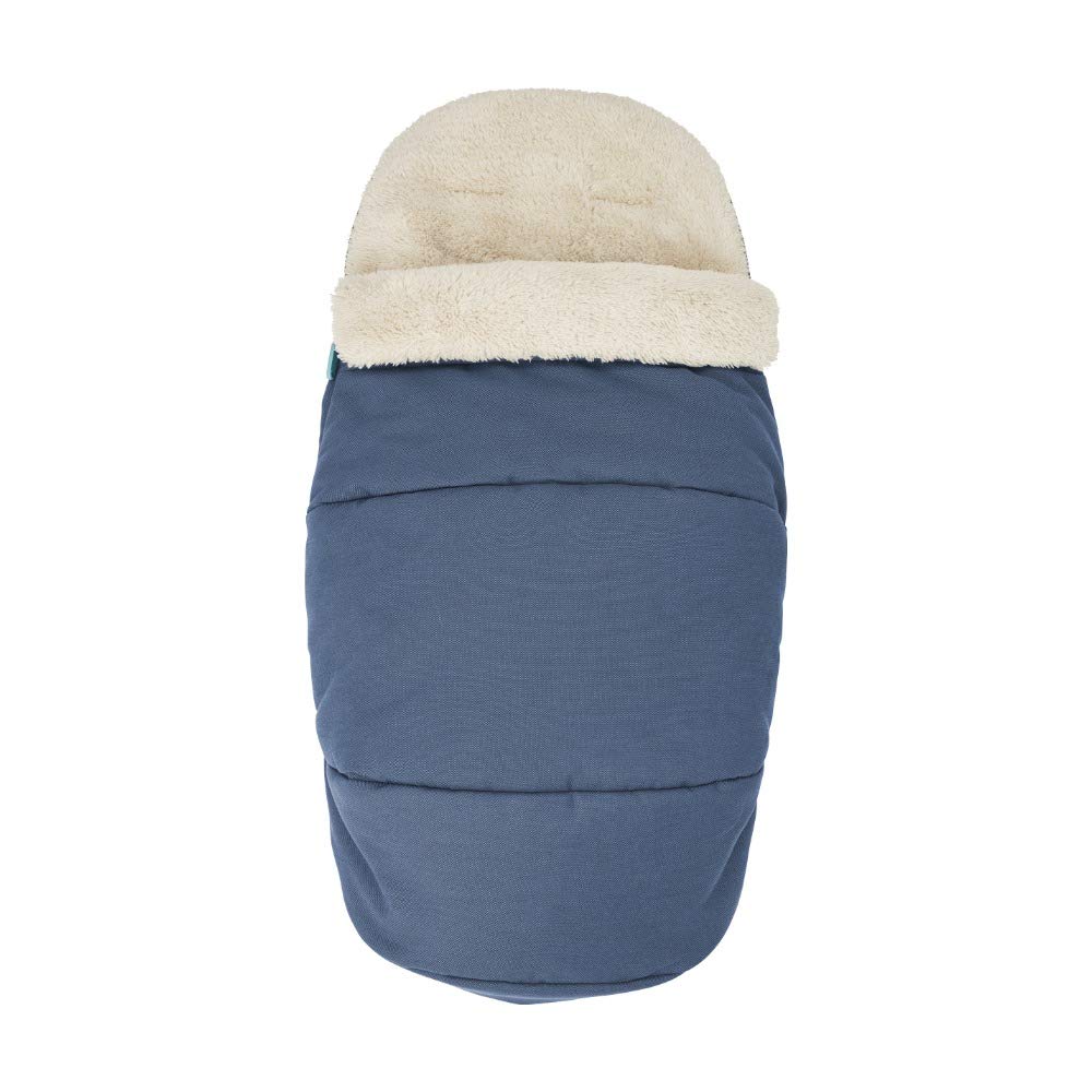 Maxi-Cosi kuschelig weicher 2-in-1 Fußsack, geeignet für alle Kinderwagen, auch als Sitzpolster verwendbar, blau