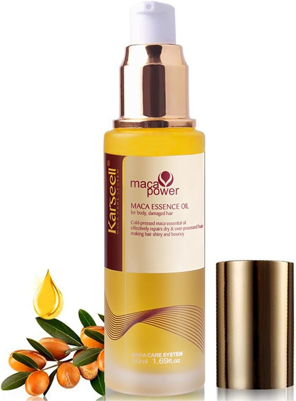 Karseell Argan Oil for Hair Skin 50ml Cold Pressed Vitamin E