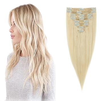 Amazon Com Focussexy Clip In Hair Extensions Real Human Hair