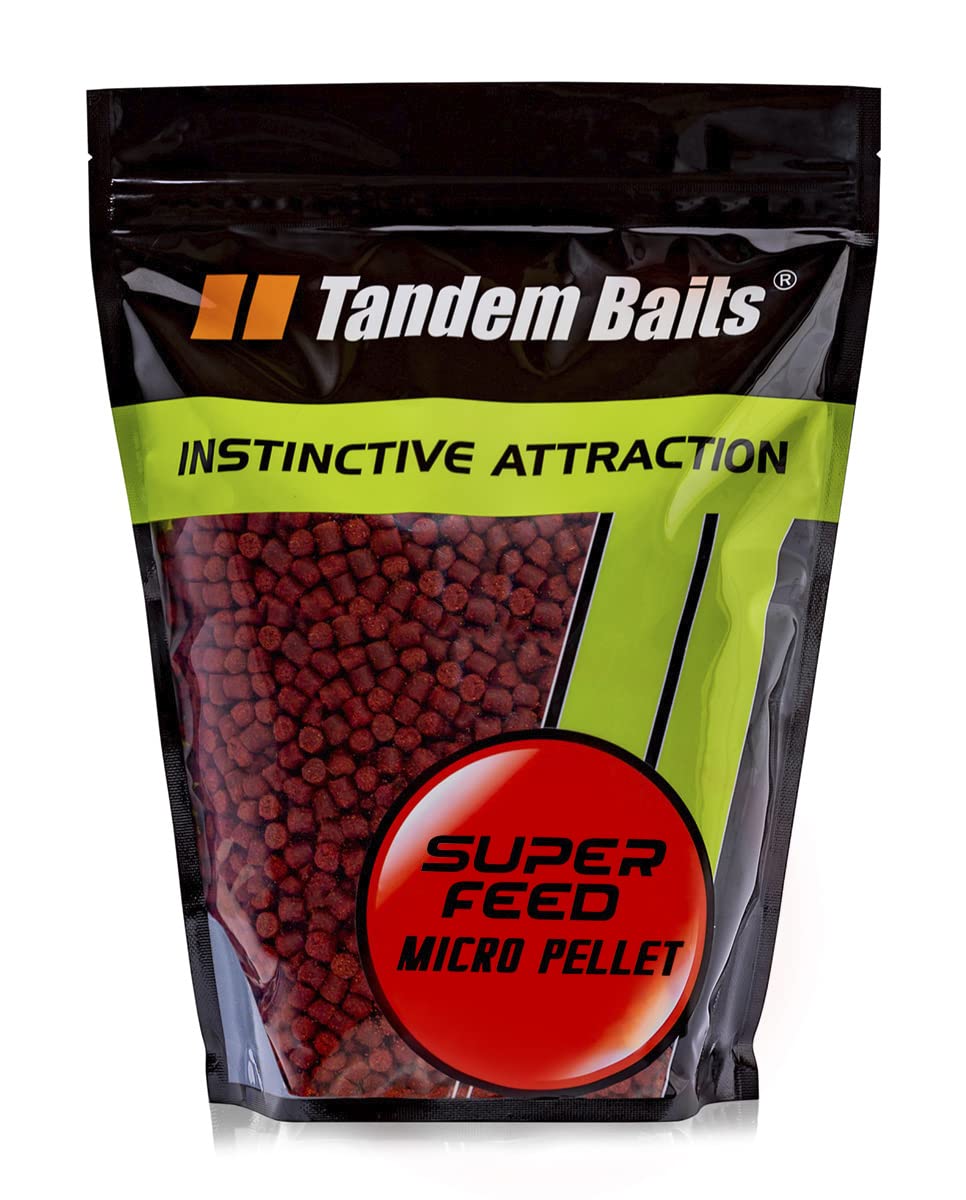 Tandem Baits SuperFeed Micro Pellet Halibut & Strawberry Carp Pellets | Carp Fishing Pellet | Carp Fishing Bait | Carp Bait | Carp Fishing Accessories for Monster Fish 6 mm 1 kg