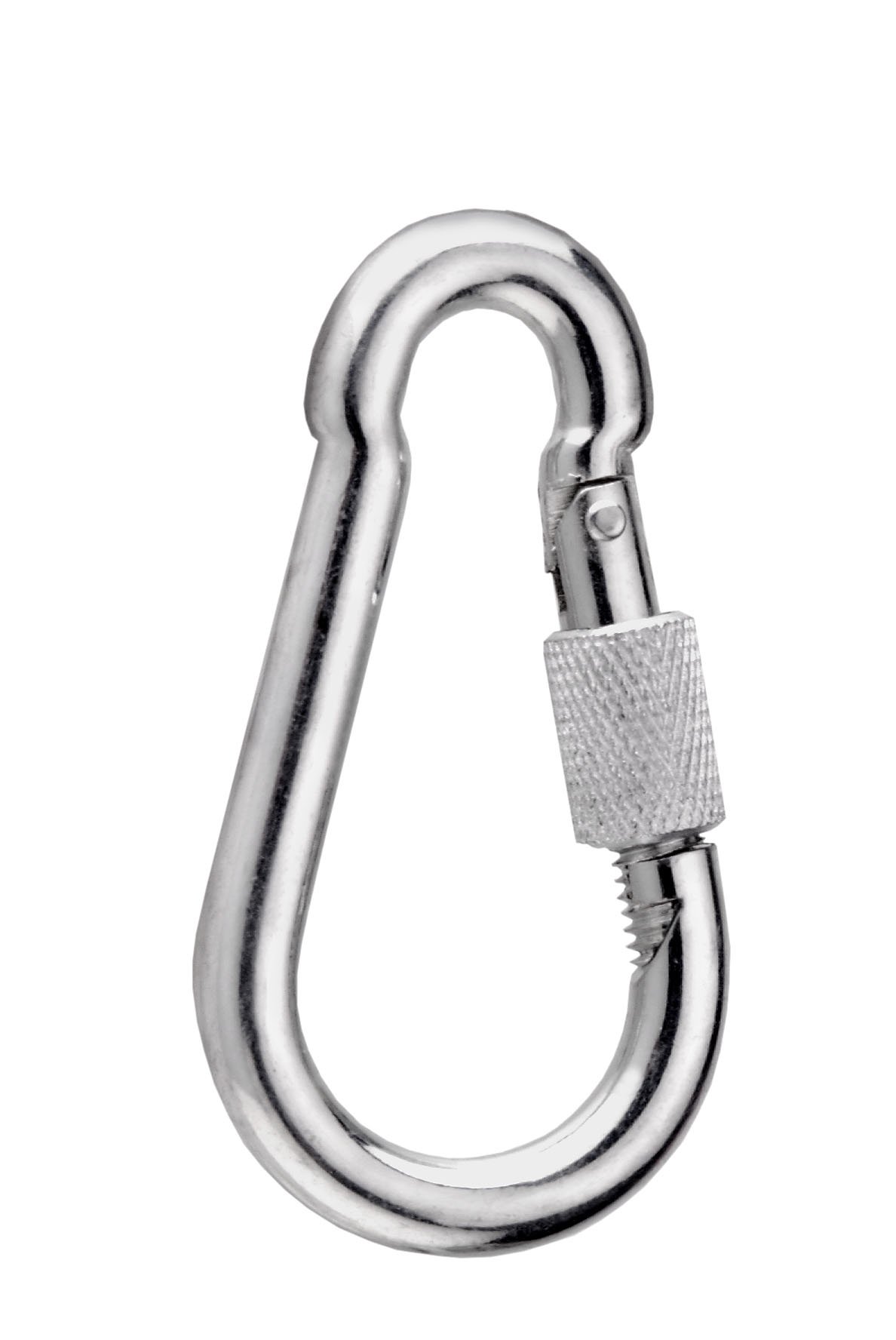 CONNEX DY270866 Fireman s snap Links with Screws A2, Silber