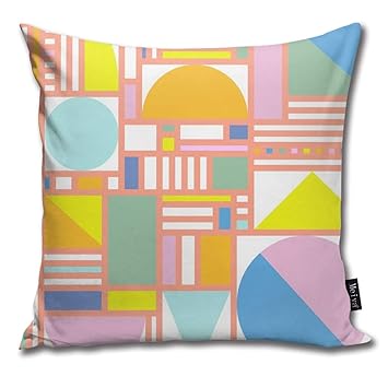 Amazon Com Bhuia Bauhaus Village In Nile Pastel Throw Amazon Com Bhuia Bauhaus Village In Nile Pastel Throw