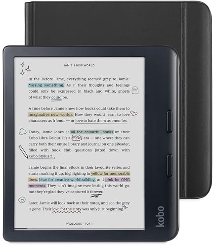 Amazon.com: Kobo Libra Colour Black eReader with Case Bundle