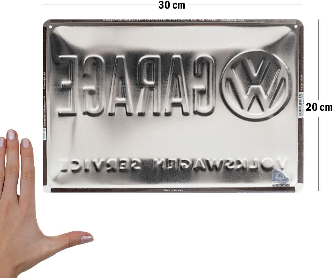 Nostalgic-Art Retro Tin Sign - Volkswagen - VW Garage - Car gift idea, Metal Plaque, Vintage design for wall decoration 20 x 30 cm - Image 3
