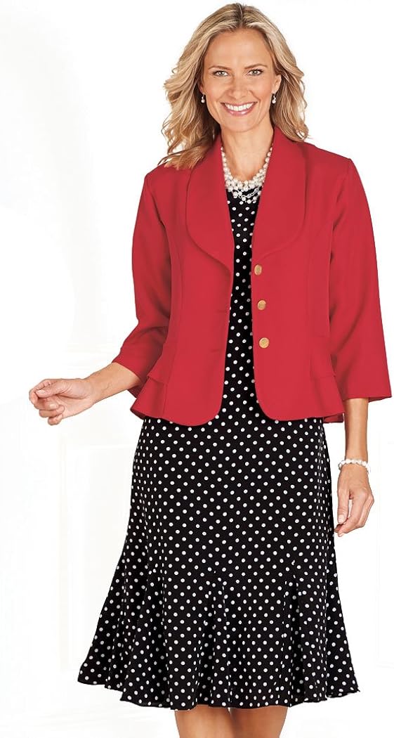 red short jacket for dress