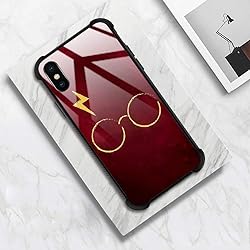 CARLOCA Compatible with iPhone Xs Case,Glass Flash