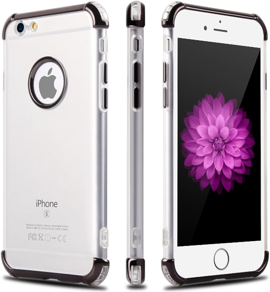 iPhone 6S 6 Case,Casegory 3 in 1 Ultra Thin Slim Fit Reinforced Corner Soft Silicone TPU Shockproof Protective Bumper iPhone 6 6S Phone Case …