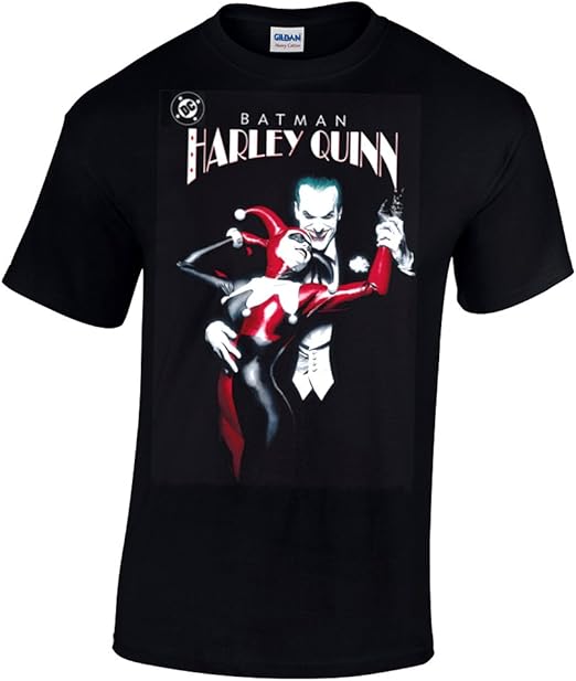 Batman Joker with Harley Quinn tShirt (Small) Amazon.co.uk Clothing
