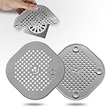 2 Pack Drain Hair Catcher Silicone Bathroom