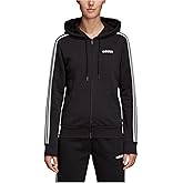 adidas Women's Essentials 3-stripes Fleece Full-zip Hoodie Sweatshirt