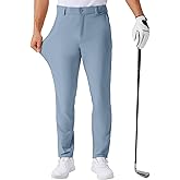 QPNGRP Men's Golf Pants 30"/32"/34" Inseam Lightweight Stretch Work Dress Pants