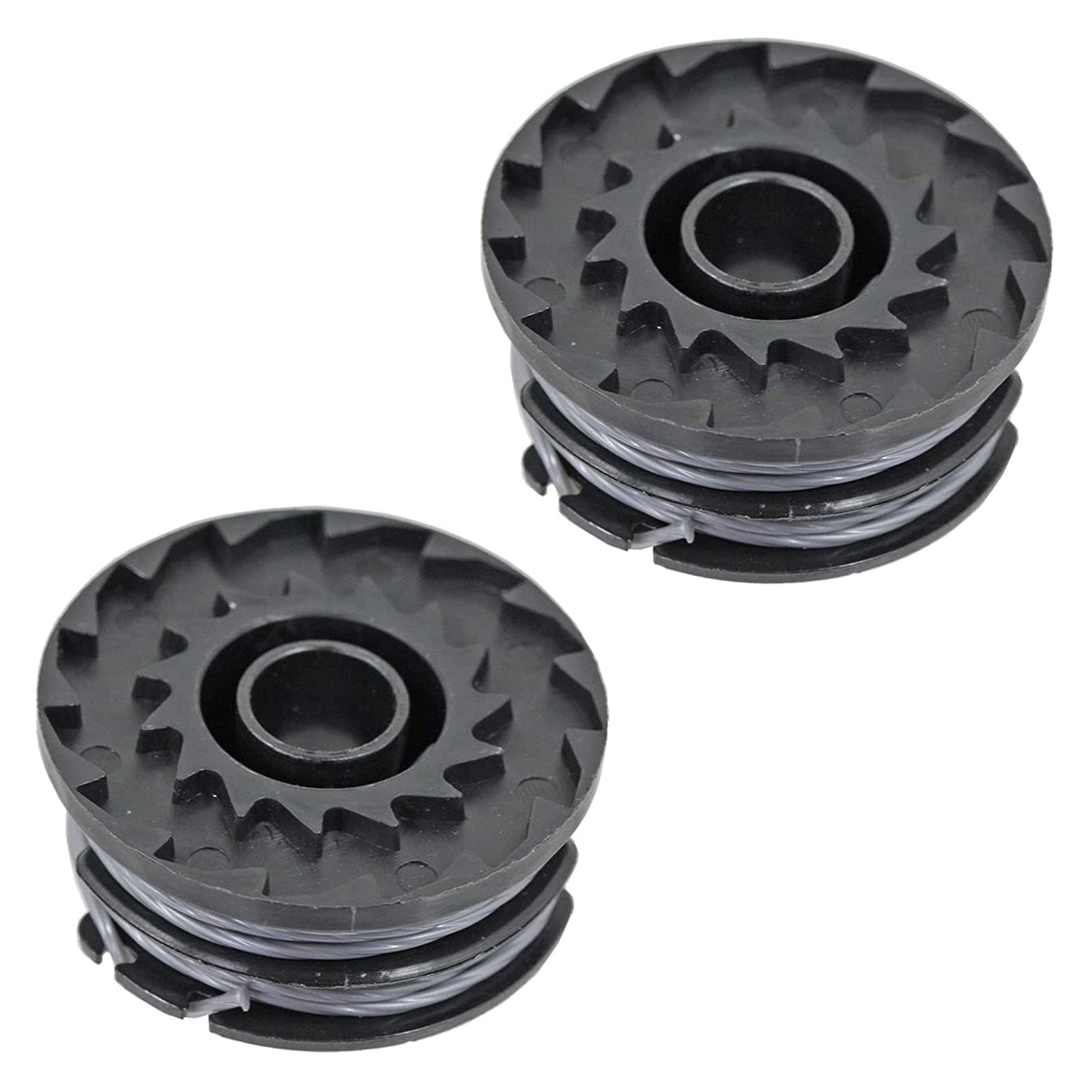 SPARES2GO 3m Line & Spool for Greenworks Strimmer Trimmer (Pack of 2)