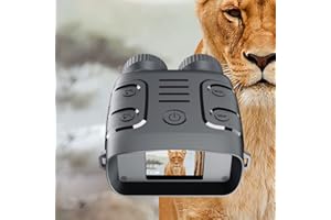 TEQIN Night Vision Binoculars, Night Vision Goggles for Hunting, 5X Digital Zoom 1080P Infrarednight Vision Monocular for Viewing 984ft/300M in 100% Dark